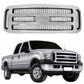 Grade Radiador Ford F250 2006 até 2012 Cromada