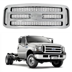 Grade Radiador Ford F4000 2006 até 2012 Cromada