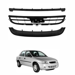 Grade Radiador Gm Corsa classic 2008 2009 2010 Kit 3 Pecas