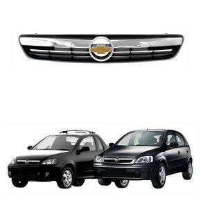 Grade Radiador Gm Corsa Montana 2008 até 2012 com Friso Cromado