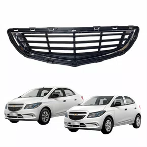 Grade Radiador Inferior Gm Onix 2012 Até 2016 Gm Prisma 2013 Até 2016 Com Friso Cromado