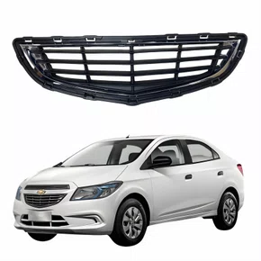 Grade Radiador Inferior Gm Prisma 2013 Até 2016 Com Friso Cromado