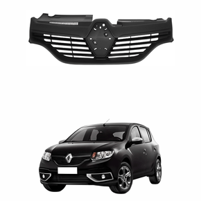 Grade Radiador Renault Sandero Logan 2014 até 2018 Preto