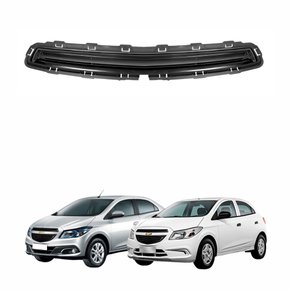 Grade Radiador Superior Gm Onix 2012 Até 2016 Gm Prisma 2013 Até 2016 Com Friso Preto