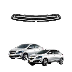 Grade Radiador Superior Gm Onix 2013 Até 2019 Prisma 2012 Até 2016 Com Friso Cromado
