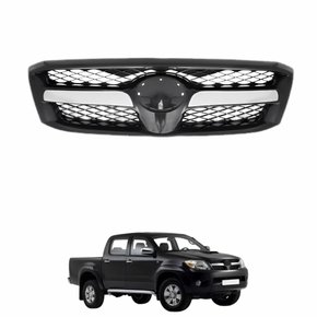 Grade Radiador Toyota Hilux SRV 2005 2006 2007 2008 Com Friso Cromado