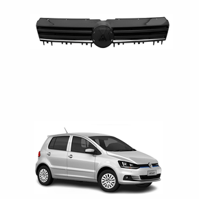 Grade Radiador Vw Fox 2015 2016 2017 2018 2019 Black Piano com Friso Cromado