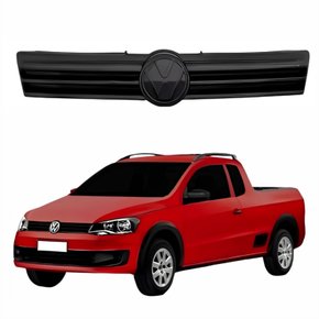 Grade Radiador Vw Saveiro G6 2013 Até 2016 Black Piano