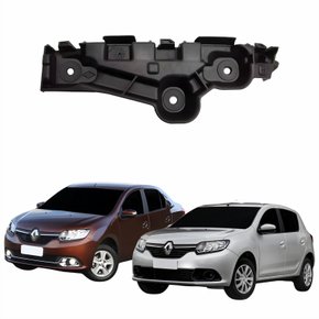 Guia Parachoque Renault Logan Sandero 2014 Até 2019 Lado Esquerdo Motorista