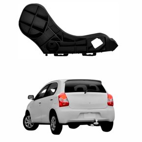 Guia Parachoque Traseiro Toyota Etios Hatch 2012 2013 2014 2015 2016 Lado Esquerdo Motorista