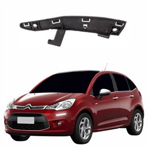 Guia Parachoque Citroen C3 2013 Até 2021 Dianteiro Lado Esquerdo Motorista