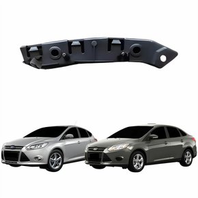 Guia Parachoque Dianteiro Ford Focus Hatch Sedan 2013 Até 2015 Lado Esquerdo Motorista