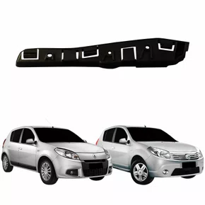 Guia Parachoque Dianteiro Renault Sandero 2008 Até 2014 Lado Direito Passageiro