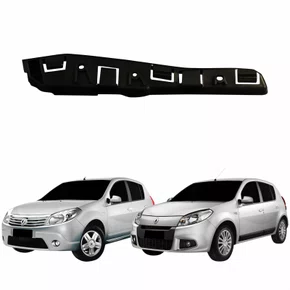 Guia Parachoque Dianteiro Renault Sandero 2008 Até 2014 Lado Esquerdo Motorista