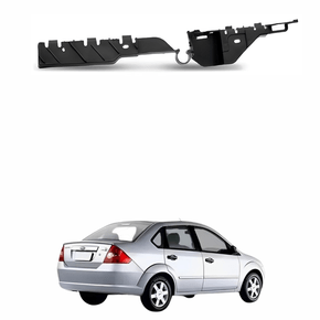 Guia Parachoque Ford Fiesta Sedan 2011 até 2016 Traseiro Lado Direito