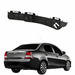 Guia Parachoque Traseiro Toyota Etios Sedan 2012 2013 2014 2015 2016 Lado Direito Passageiro