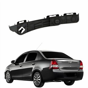 Guia Parachoque Traseiro Toyota Etios Sedan 2012 2013 2014 2015 2016 Lado Esquerdo Motorista
