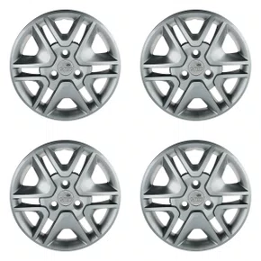 Kit 4 Calotas Aro 14 Prata Kwid 2018 a 2020