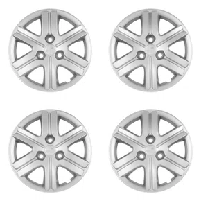 Kit 4 Calotas Aro 14 Prata Kwid Zen 2018 a 2022