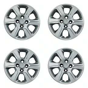 Kit 4 Calotas Aro 14 Prata Chevrolet Montana 2011 2012 2013 2014 2015 2016 2017 2018 2019 2020 Grid - Referência: 370CB-Pta-E