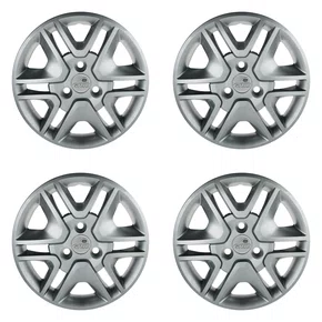 Kit 4 calotas aro 14p prata mod kwid 2018/20