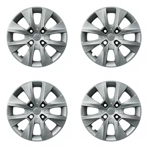 Kit 4 calotas aro 14p prata mod peugeot 206/207/208 2015/16
