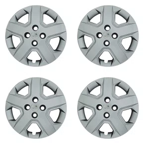 Kit 4 Calotas Aro 15 Prata Chevrolet Cobalt e Spin 2013 2014 2015 2016 2017 2018 2019 2020 Grid - Referência: 372CP-Pta-E