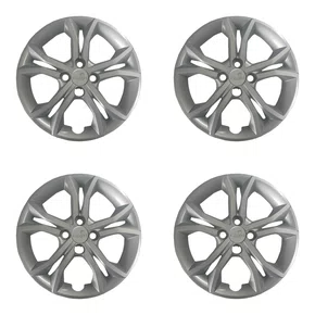 Kit 4 calotas aro 15p prata mod argo 2023