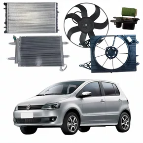 Kit Radiador Vw Fox 2006 Até 2012 Com Ar Condicionado