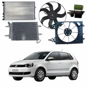 Kit Radiador Vw Polo 2006 Até 2012 Com Ar Condicionado