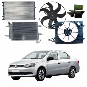 Kit Radiador Vw Voyage 2009 Até 2021 Com Ar Condicionado
