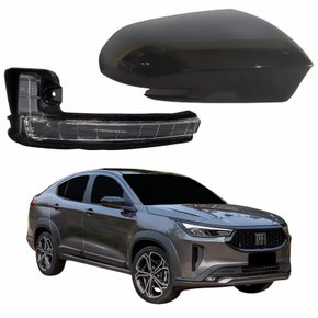 Kit Capa Com Pisca Retrovisor Fiat Fastback 2021 2022 2023 2024 Lado Direito Passageiro
