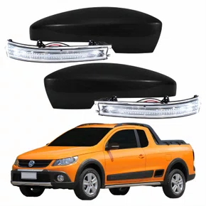Kit Capa Com Pisca Retrovisor Vw Saveiro G5 2009 2010 2011 2012 Texturizado