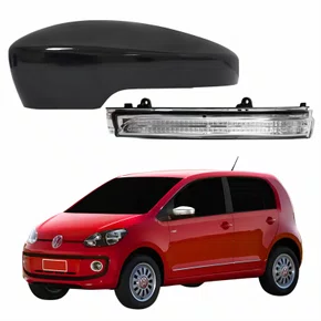 Kit Capa Com Pisca Retrovisor Vw Up 2013 2014 Liso Lado Esquerdo Motorista