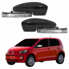 Kit Capa Com Pisca Retrovisor Vw Up 2013 2014 Texturizado