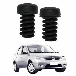 Kit Coxim Batente Capô Renault Logan 2 Peças