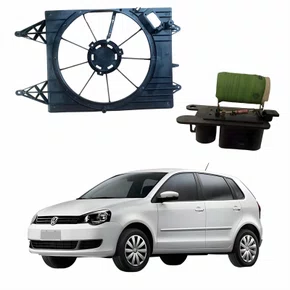 Kit Defletor Ventoinha Vw Polo 2006 Até 2012 Com Resistência