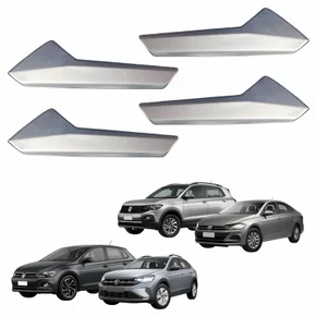 Kit Gatilho Maçaneta Interior Vw Polo Virtus 2018 Até 2025 T-Cross 2019 Até 2025 Nivus 2020 Até 2025 4 Peças