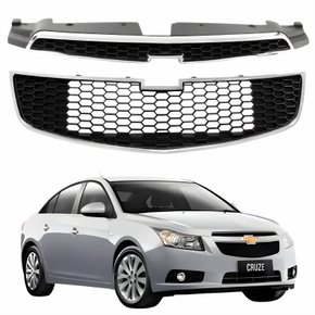 Kit Grade Radiador Superior e Inferior Gm Cruze Sedan 2010 Até 2015 Com Friso Cromado FIPPARTS