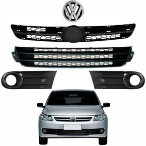 Kit Grades + Emblema Vw Gol G5 2008 Até 2012