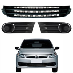 Kit Grades Parachoque Vw Gol G5 2008 Até 2012 Lado Direito, Esquerdo e Central