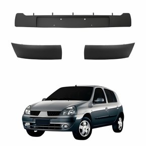 Kit Moldura Parachoque Dianteiro Renault Clio 2003 2004 2005