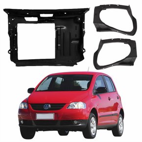 Kit Painel Dianteiro Com Alojamento Vw Fox 2003 Até 2010 Sem Ar