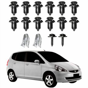 Kit Presilhas Defletor Parachoque Honda Fit 2003 2004 2005 2006 2007 Original