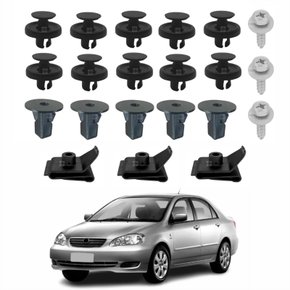 Kit Presilhas Defletor Parachoque Toyota Corolla 2003 Até 2008