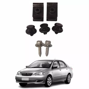 Kit Presilhas Defletor Parachoque Toyota Corolla 2003 Até 2008