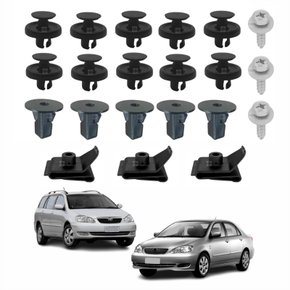 Kit Presilhas Defletor Parachoque Toyota Corolla Filder 2003 Até 2008