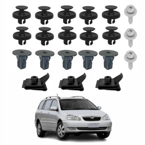 Kit Presilhas Defletor Parachoque Toyota Filder 2003 Até 2008