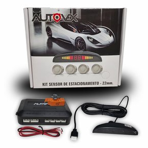 Kit Sensor De Estacionamento 22mm Cinza