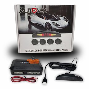 Kit Sensor De Estacionamento 22mm Preto